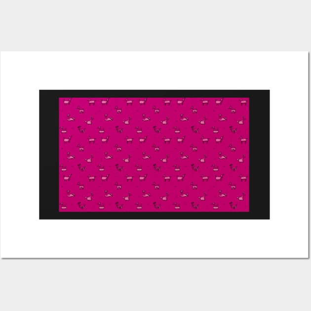 Pretty in Pink pet bandana Wall Art by NinosDelViento